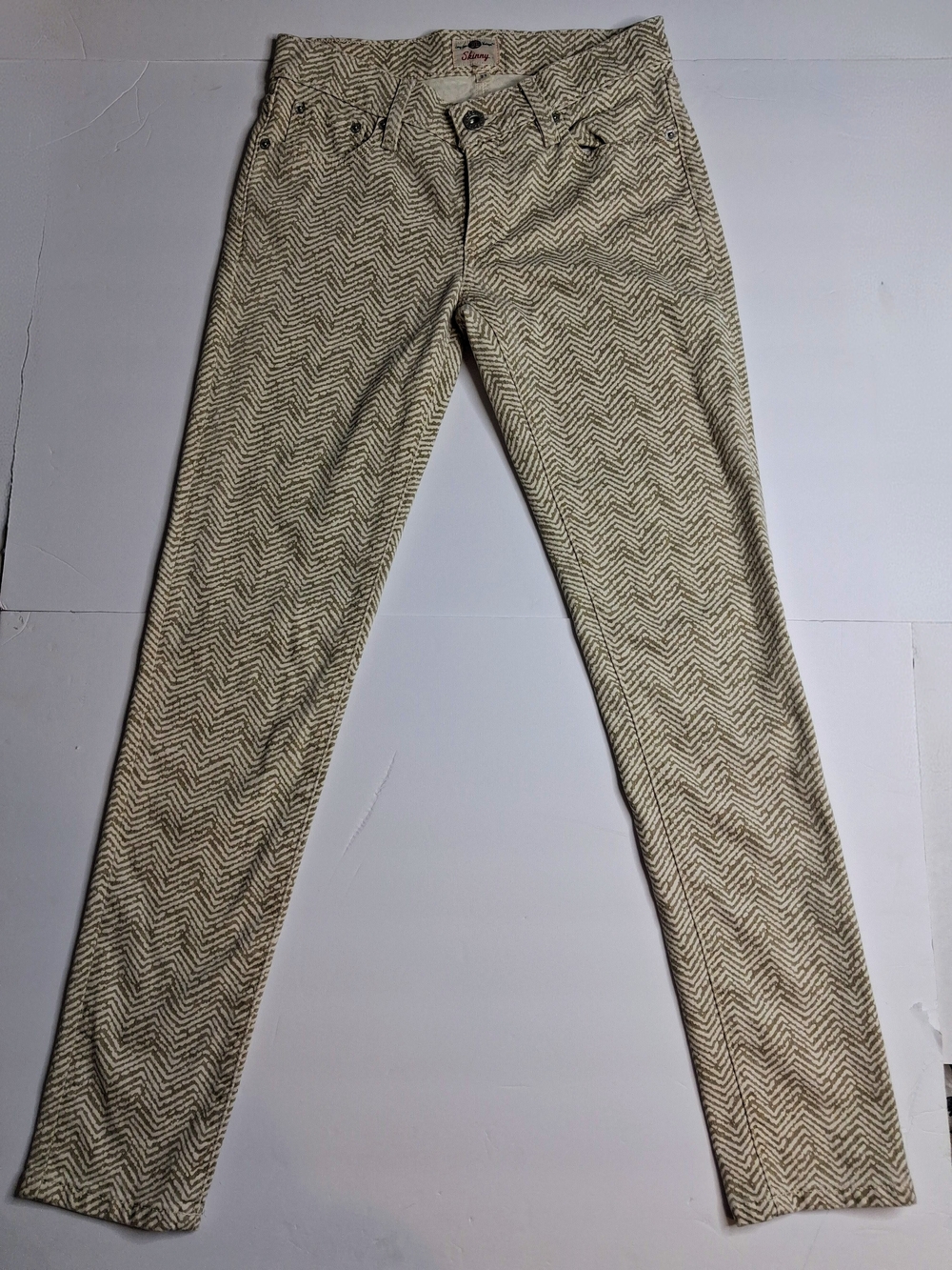 Fossil Neutral Chevron Skinny Pants